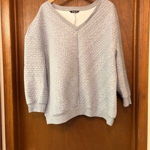 BloomChic Light Blue V-Neck Sweater
